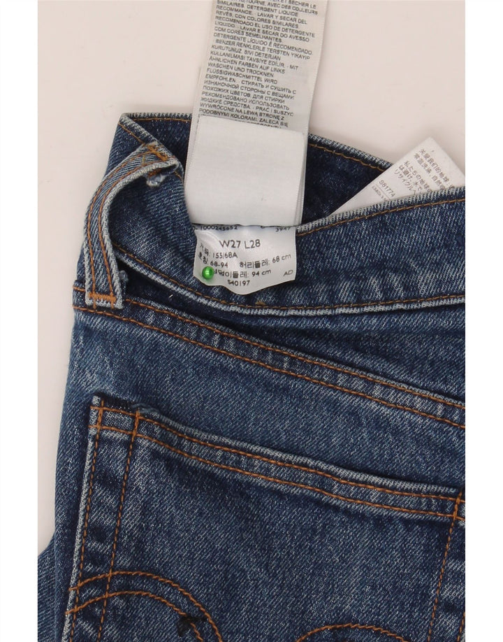 Γυναικείο τζιν ίσιο Levi's W27 L28 Μπλε βαμβακερό