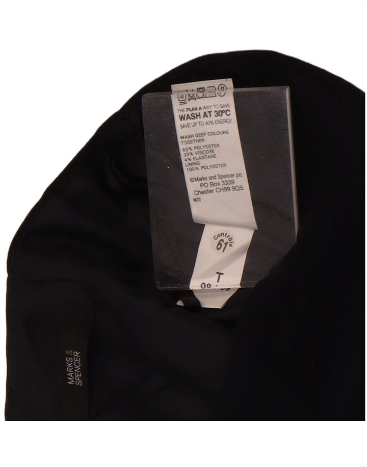 Marks & Spencer Γυναικεία Pencil Φούστα UK 8 Small W26 Navy Blue Polyester