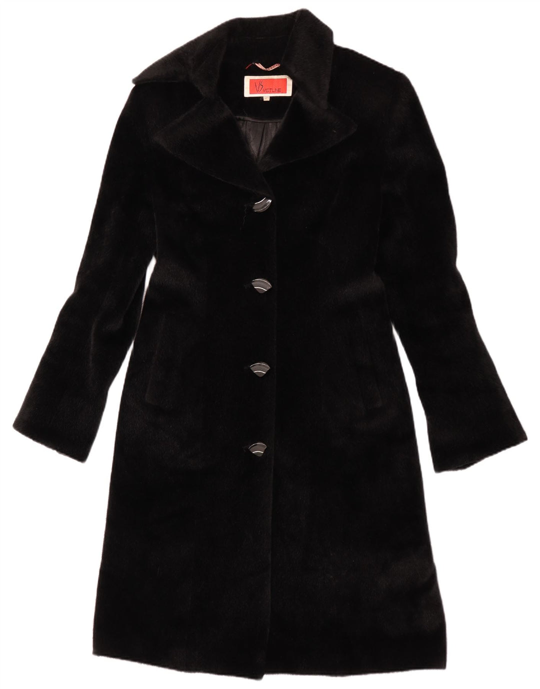 Vintage Γυναικείο Πανωφόρι από Faux Fur IT 42 Medium Black Polyester