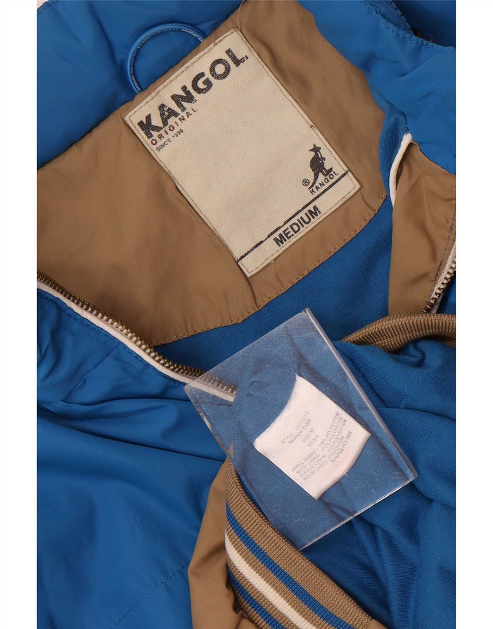 Kangol Ανδρικό μπουφάν με κουκούλα UK 38 Medium Brown Colourblock Polyester