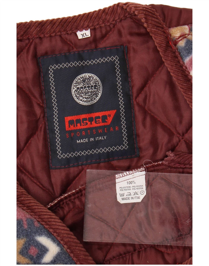 MASTER Ανδρικό Fleece Gilet UK 42 XL Πολύχρωμο Fair Isle Polyester