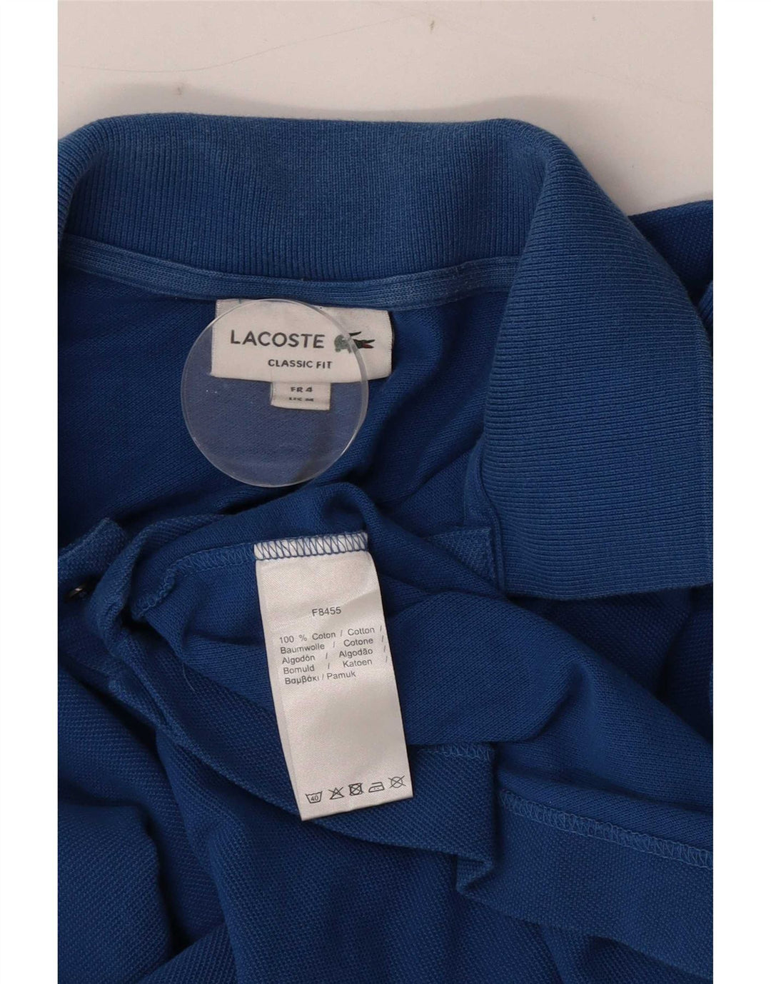 Ανδρικό πουκάμισο πόλο Lacoste Classic Fit Μέγεθος 4 Μεσαίο μπλε βαμβακερό
