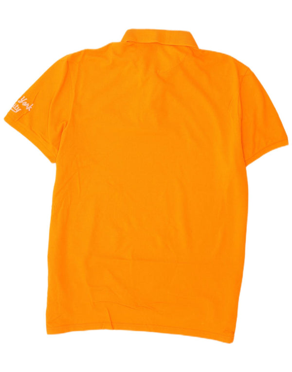 American Eagle Mens Polo Shirt 2XL Orange Cotton