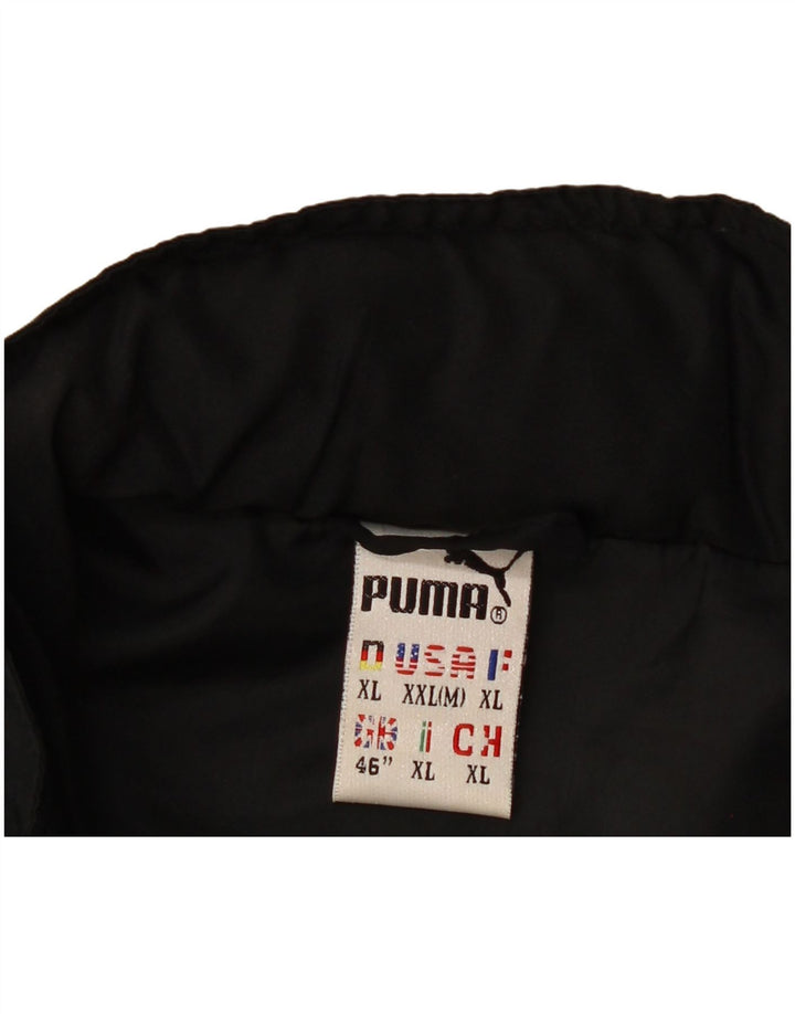 Ανδρικό γραφικό παλτό αντιανεμικό Puma UK 44 2XL μαύρο χρώμα πολυεστέρα