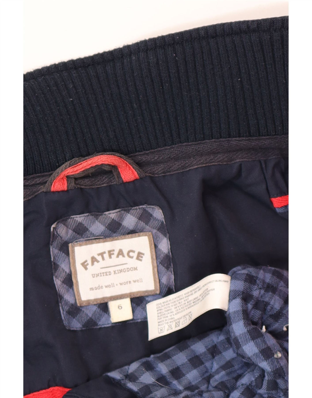 Γυναικείο αντιανεμικό μπουφάν Fat Face UK 6 XS Navy Blue Nylon