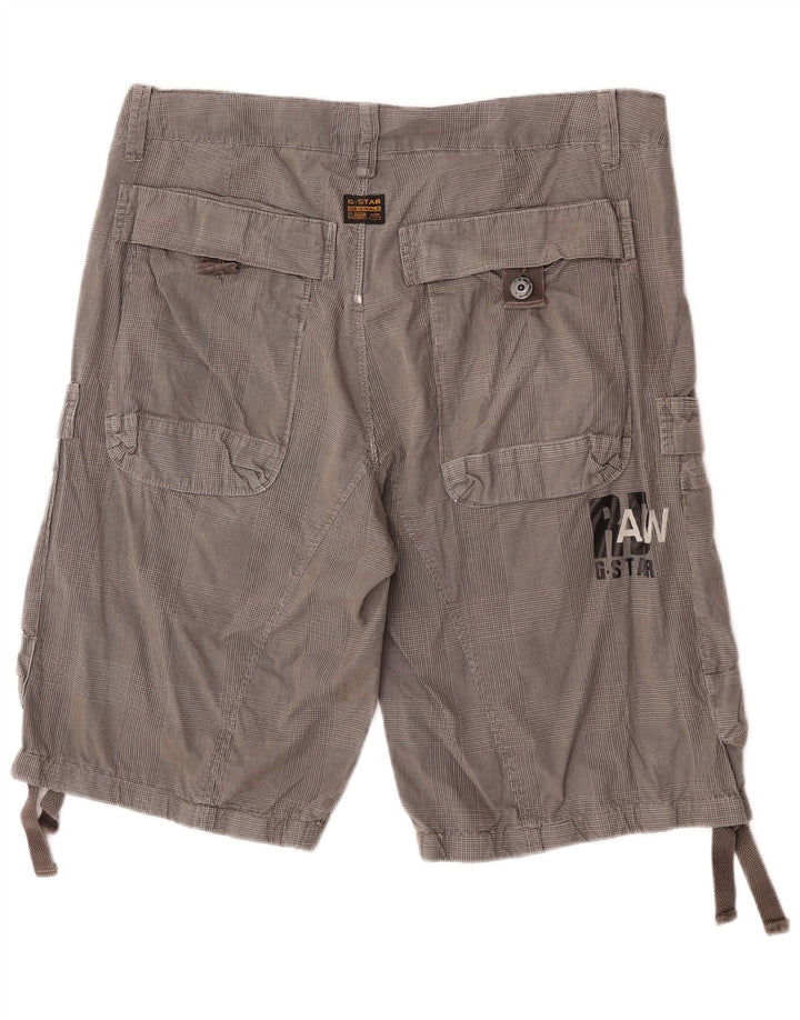 Ανδρικό σορτς Cargo G-Star W34 Large Grey Check Cotton