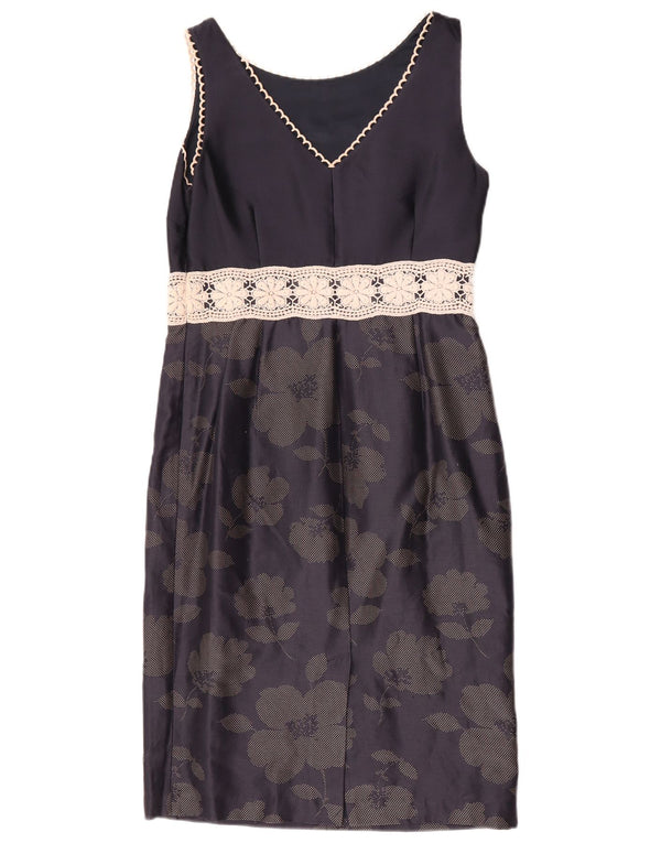 Γυναικείο φόρεμα με θήκη Fenn Wright Manson UK 10 Small Navy Blue Floral