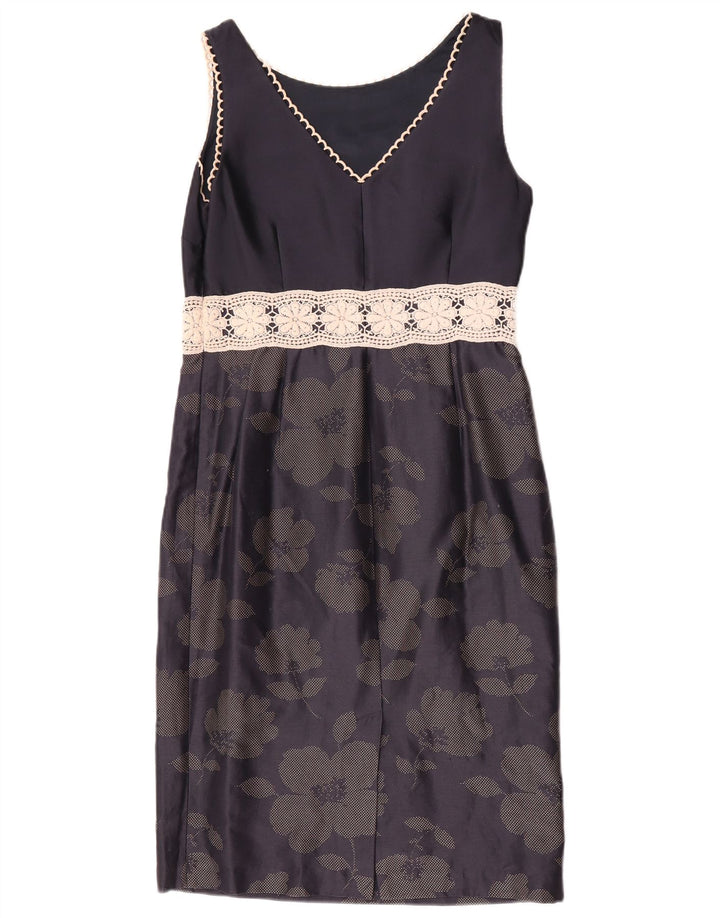 Γυναικείο φόρεμα με θήκη Fenn Wright Manson UK 10 Small Navy Blue Floral