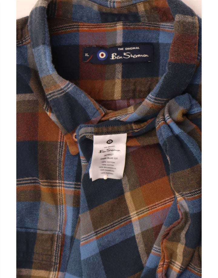 Ανδρικό φανελένιο πουκάμισο Ben Sherman XL Πολύχρωμο βαμβακερό