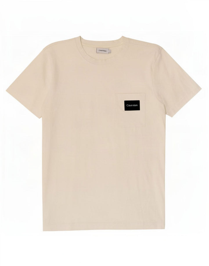 Ανδρικό T-Shirt Calvin Klein Top Small White