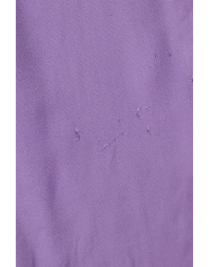 MASSIMO DUTTI Womens Oversized Shirt EU 38 Small Purple Viscose