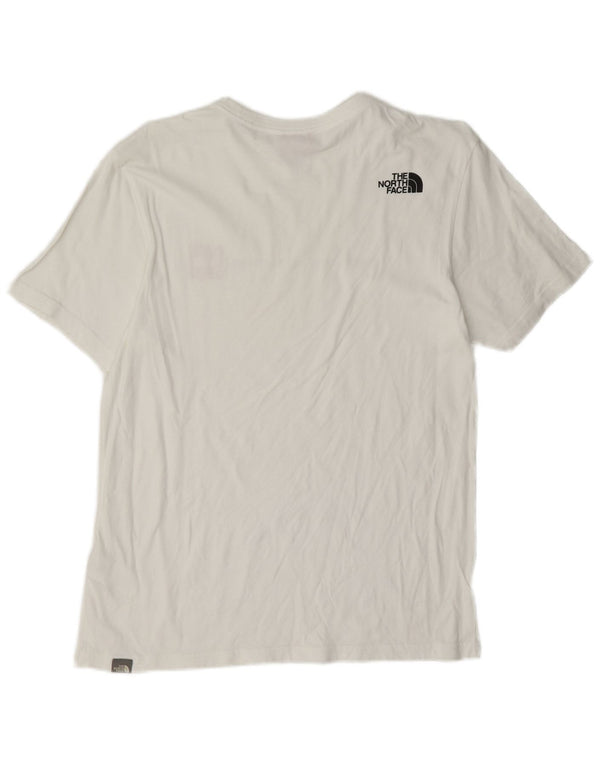 The North Face Ανδρικό γραφικό T-Shirt Top Μικρό λευκό βαμβακερό