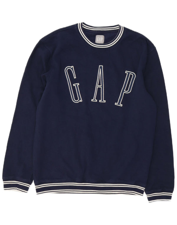 Ανδρικό γραφικό φούτερ Gap Jumper Small Navy Blue Cotton