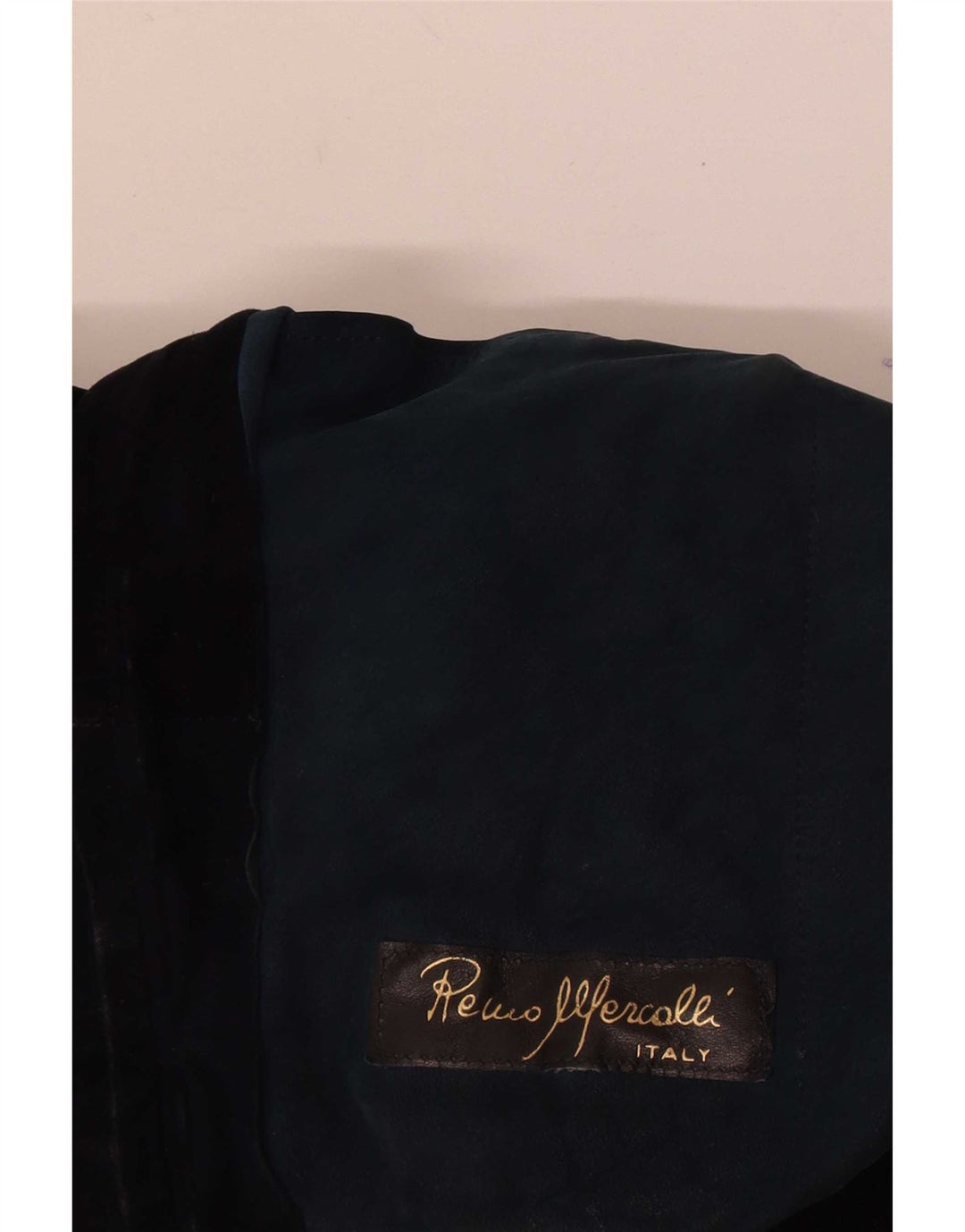 Vintage Ανδρικό Suede Bomber Jacket UK 36 Small Navy Blue