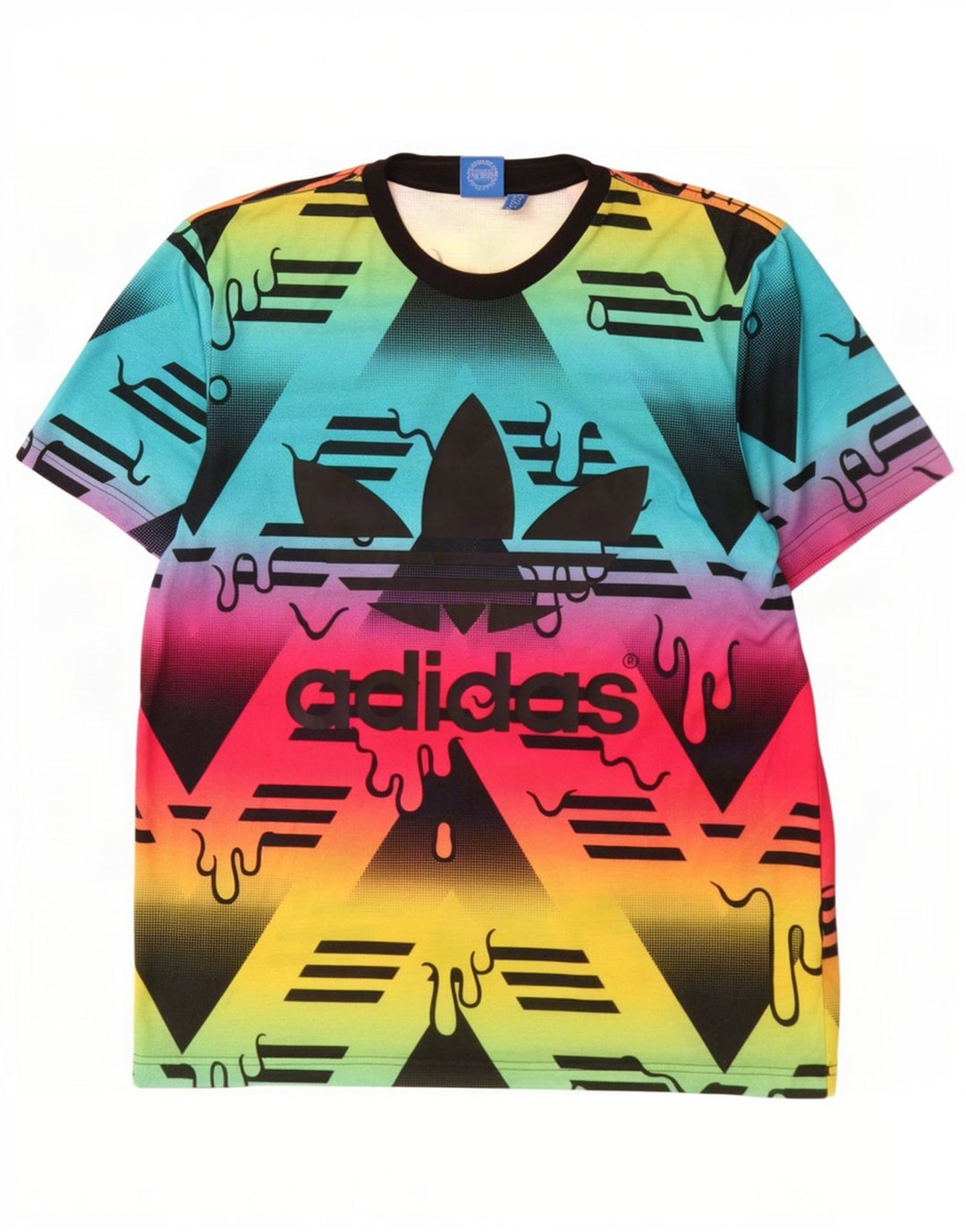 Ανδρικό γραφικό T-Shirt Adidas Top μεσαίο πολύχρωμο πολυεστέρας
