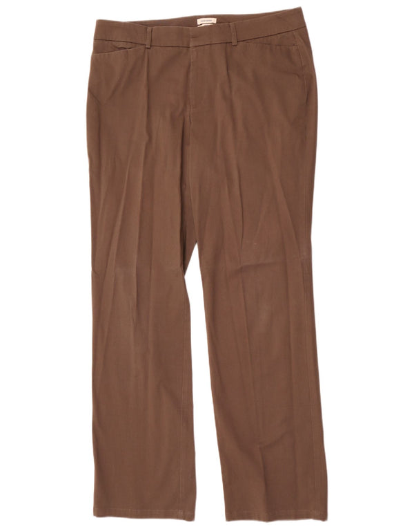 Dockers Γυναικεία Ideal Fit Straight Casual Παντελόνι US 16 2XL W36 L34 Brown