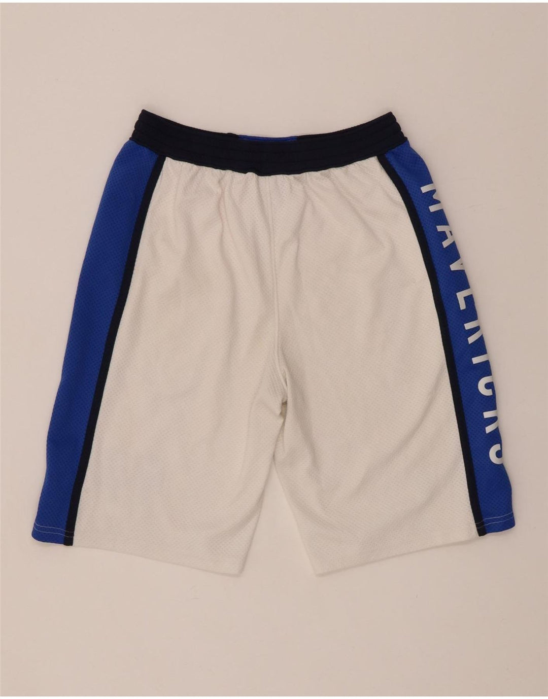 Αθλητικό σορτς NBA Boys Dallas Mavericks 14-15 ετών Large White Colourblock