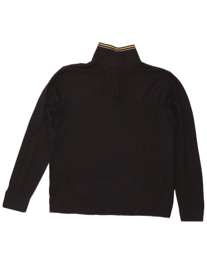 Lotto Ανδρικό μακρυμάνικο πουκάμισο πόλο μαύρο μεγάλο