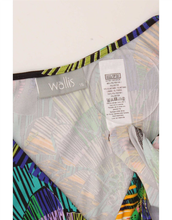 Wallis Γυναικείο Ασύμμετρο Φόρεμα UK 16 Μεγάλο Πολύχρωμο Γεωμετρικό