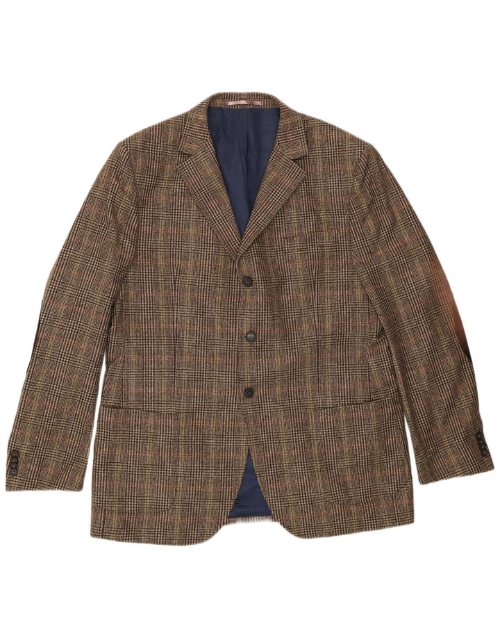 Gant Ανδρικό σακάκι σακάκι με 3 κουμπιά UK 44 2XL Καφέ Houndstooth