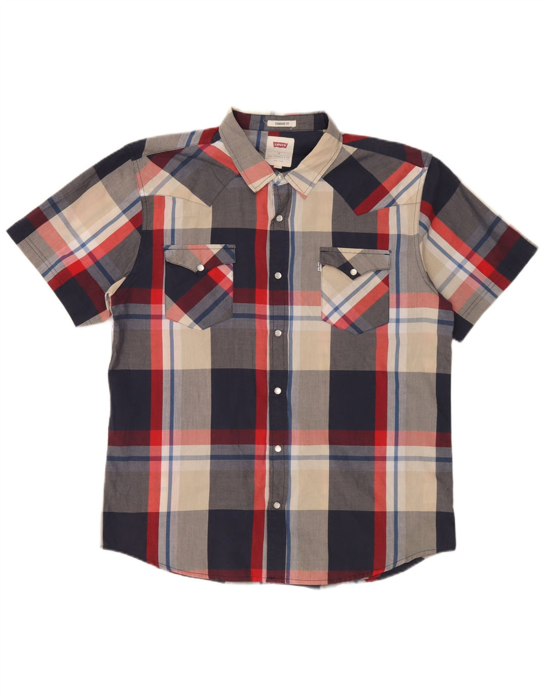 Ανδρικό κοντομάνικο πουκάμισο Levi's Standard Fit XL Πολύχρωμο βαμβακερό