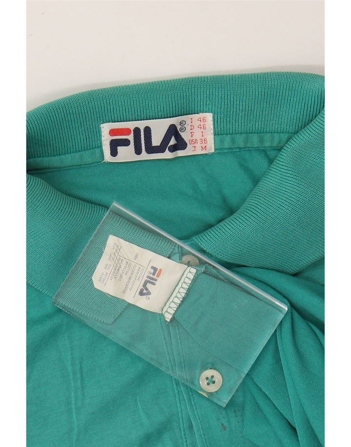 Ανδρικό μπλουζάκι πόλο FILA IT 46 Μικρό πράσινο βαμβακερό