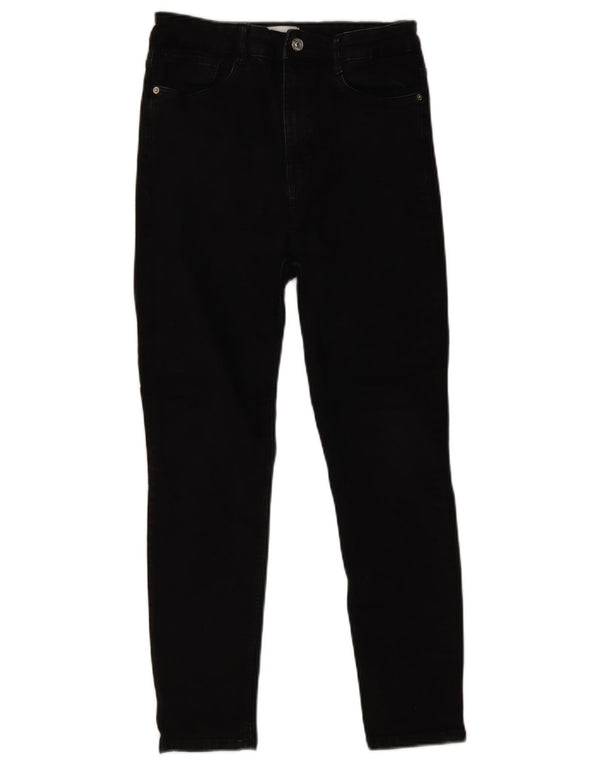 Zara Γυναικεία Skinny Jeans EU 42 Large W32 L26 Μαύρο βαμβακερό