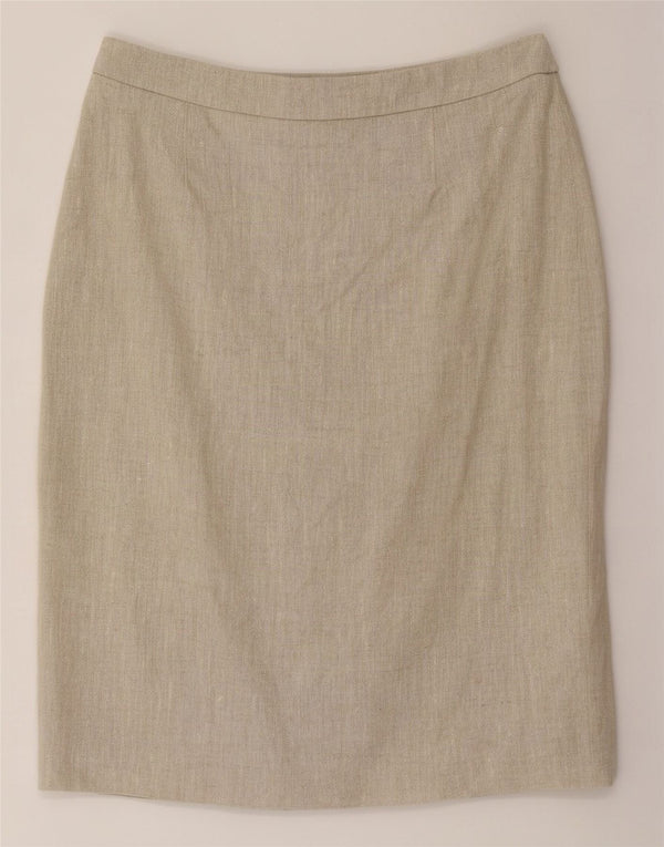 Hobbs Γυναικεία Pencil Φούστα UK 14 Large W32 Beige