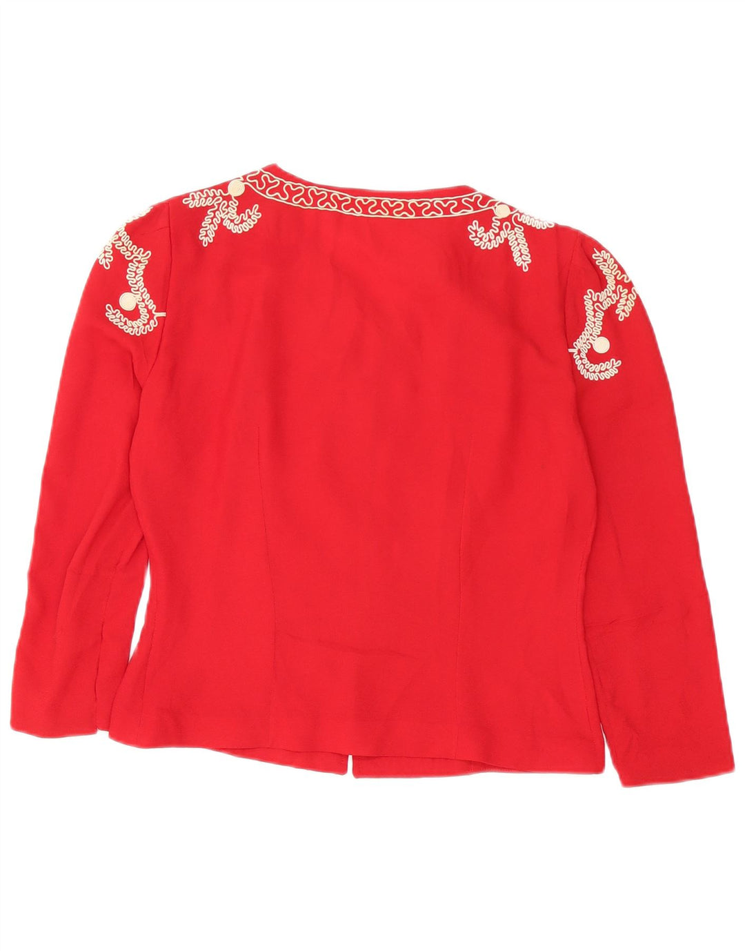 Vintage γυναικεία ζακέτα UK 14 Medium Red Floral