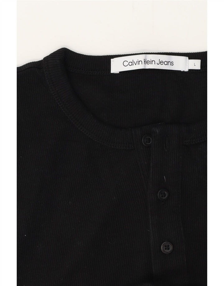 Ανδρικό T-shirt CALVIN KLEIN JEANS Top Large Μαύρο