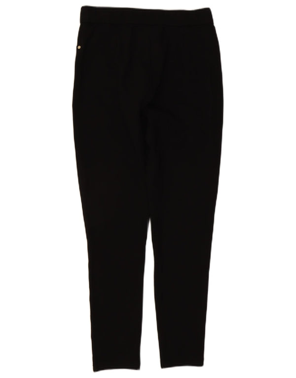 ZARA Womens Slim Capri Trousers Large W30 L20 Black Viscose