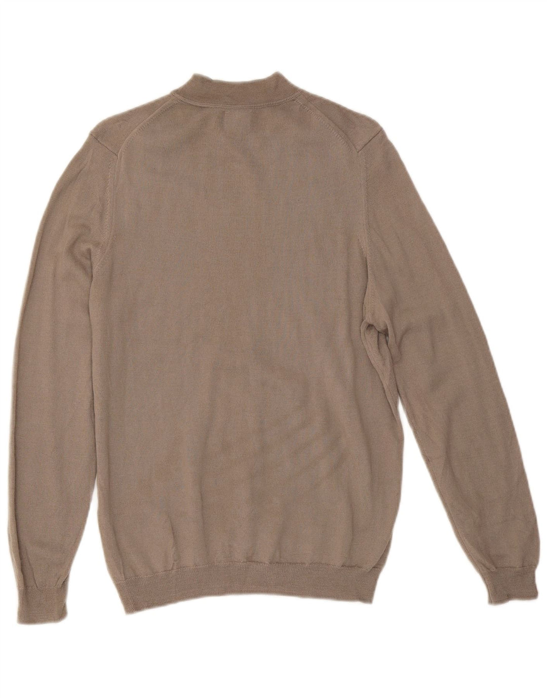 Zara Γυναικείο πουλόβερ με λαιμόκοψη UK 14 Medium Brown