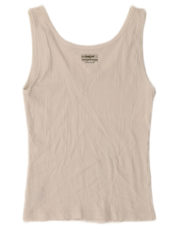 Γυναικείο γιλέκο TOMMY HILFIGER Top UK 18 XL Λευκό βαμβακερό