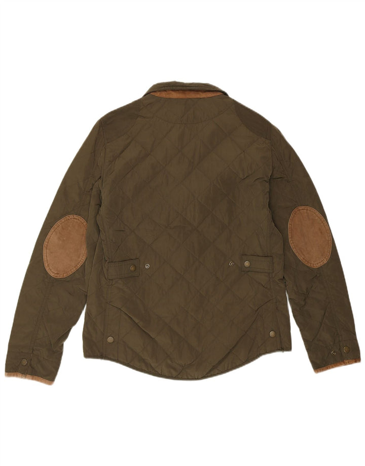 Massimo Dutti Γυναικείο καπιτονέ μπουφάν EU 38 Medium Green Nylon