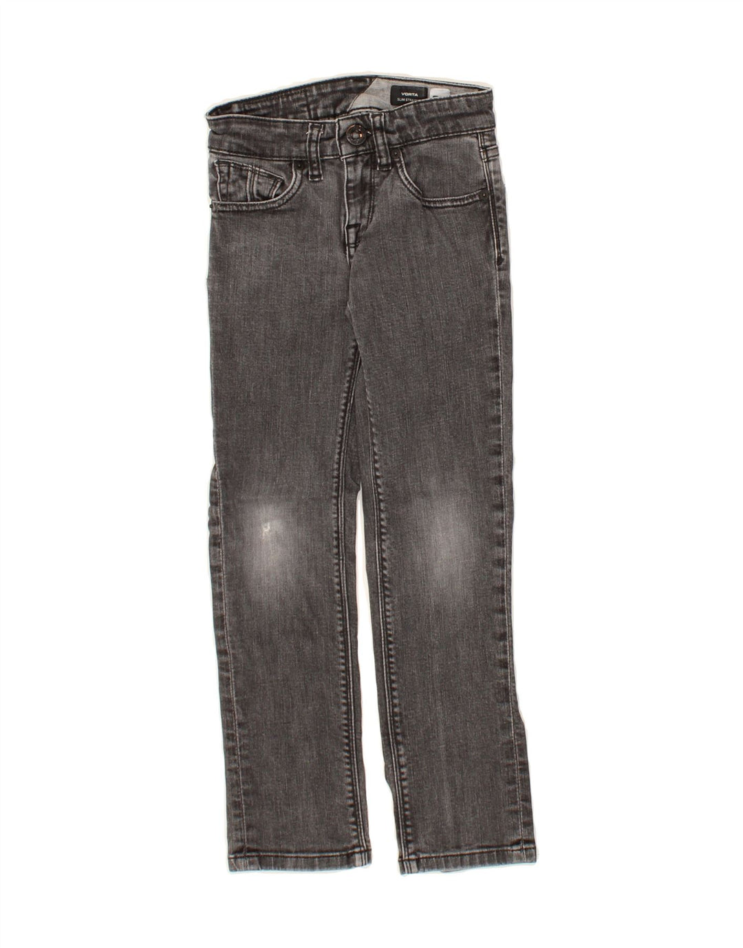 VOLCOM Boys Slim Straight Jeans 7-8 Years W22 L23 Grey Cotton Vintage Volcom and Second-Hand Volcom from Messina Hembry 