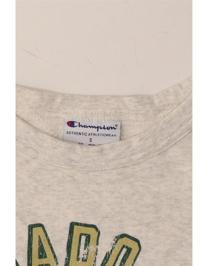 CHAMPION Mens Colorado State Rams Sweatshirt Jumper Small Grey Flecked Vintage Champion and Second-Hand Champion from Messina Hembry 