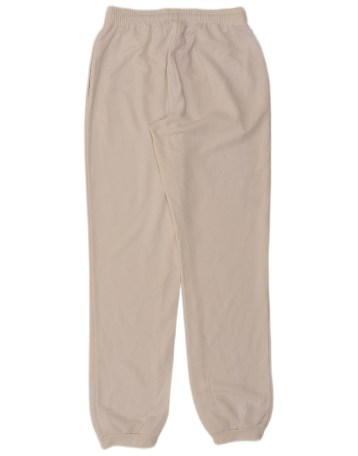 Asics Γυναικεία αθλητική φόρμα γραφικών παντελόνι Joggers UK 8 Small White Polyester