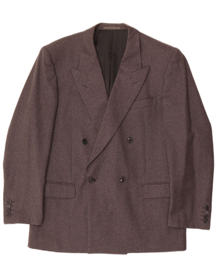 Caesar Ανδρικό σακάκι σακάκι με διπλό στήθος UK 38 Medium Grey Wool