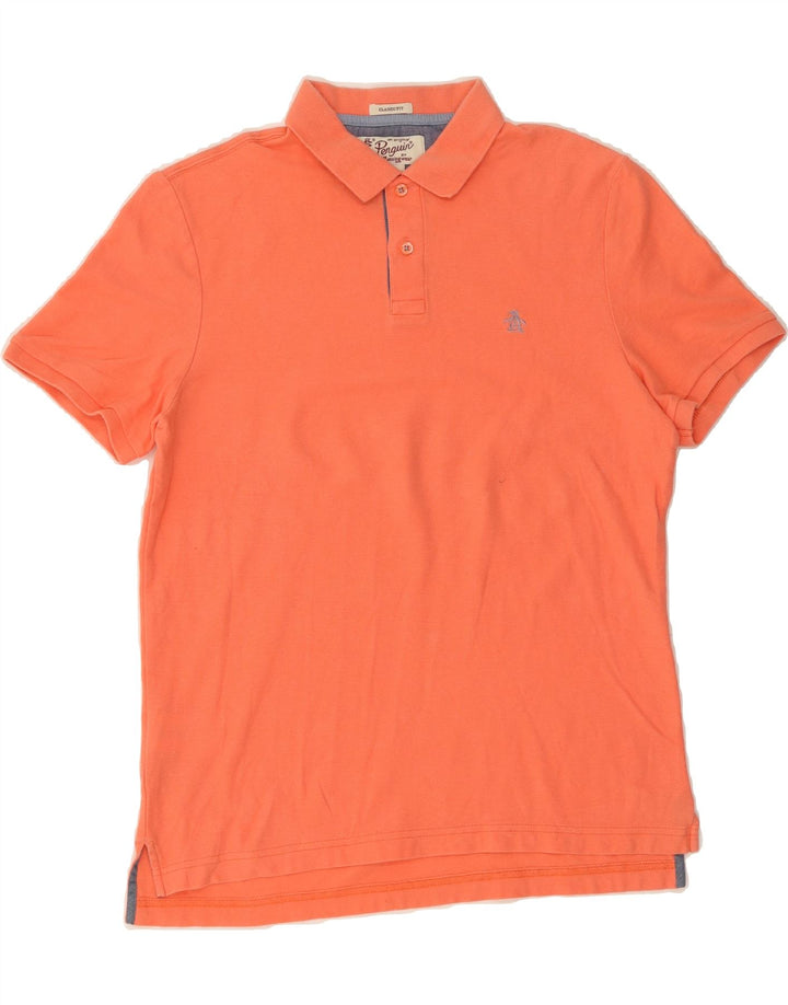 PENGUIN Mens Classic Fit Polo Shirt Small Pink Cotton Vintage Penguin and Second-Hand Penguin from Messina Hembry 