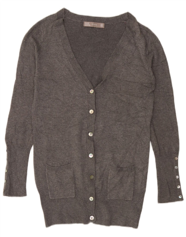 Zara Γυναικείο πουλόβερ UK 12 Medium Grey Rayon