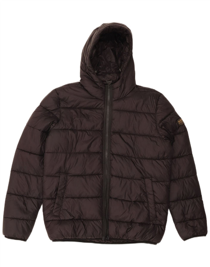 Ανδρικό μπουφάν με κουκούλα Barbour UK 38 Medium Black Polyamide