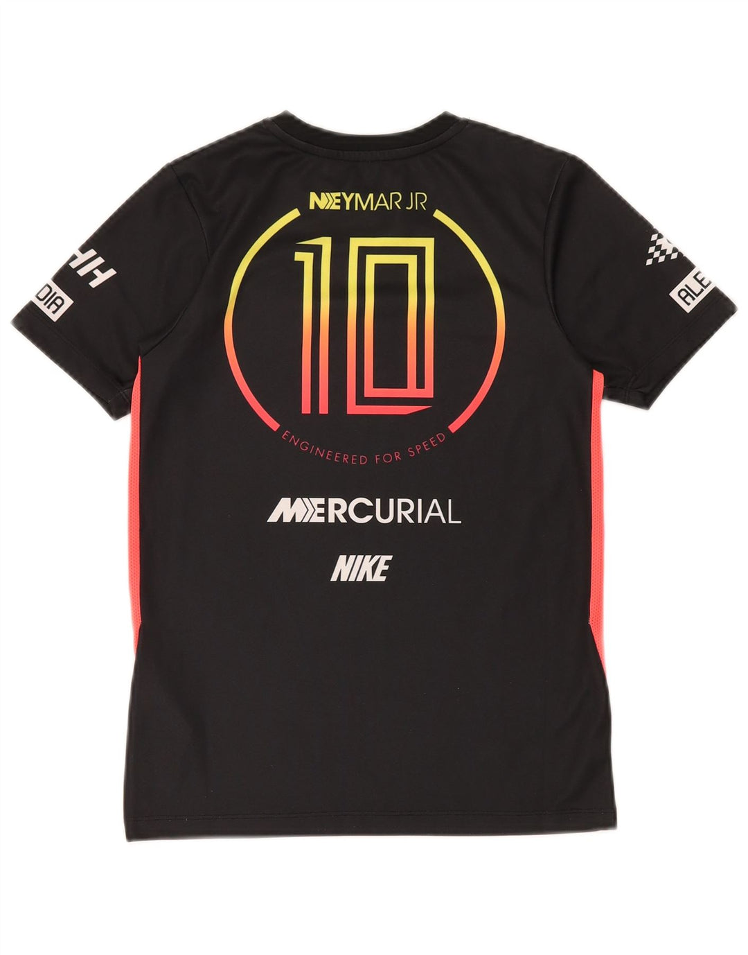 Μπλουζάκι NIKE Boys Mercurial Graphic T-shirt 10-11 ετών μεσαίου μαύρου πολυεστέρα