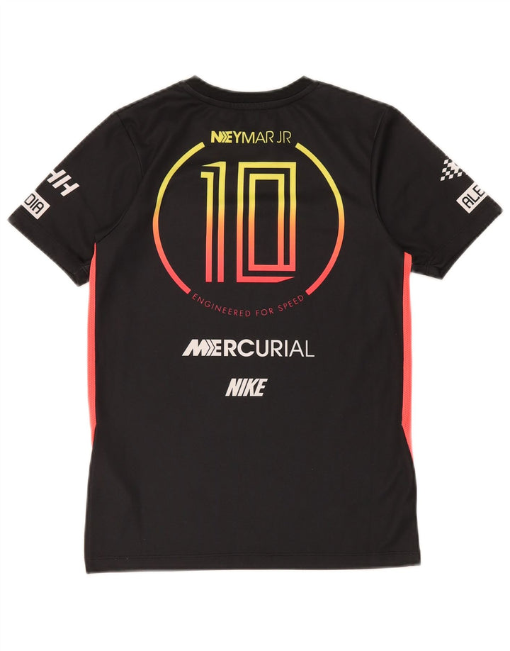 Μπλουζάκι NIKE Boys Mercurial Graphic T-shirt 10-11 ετών μεσαίου μαύρου πολυεστέρα