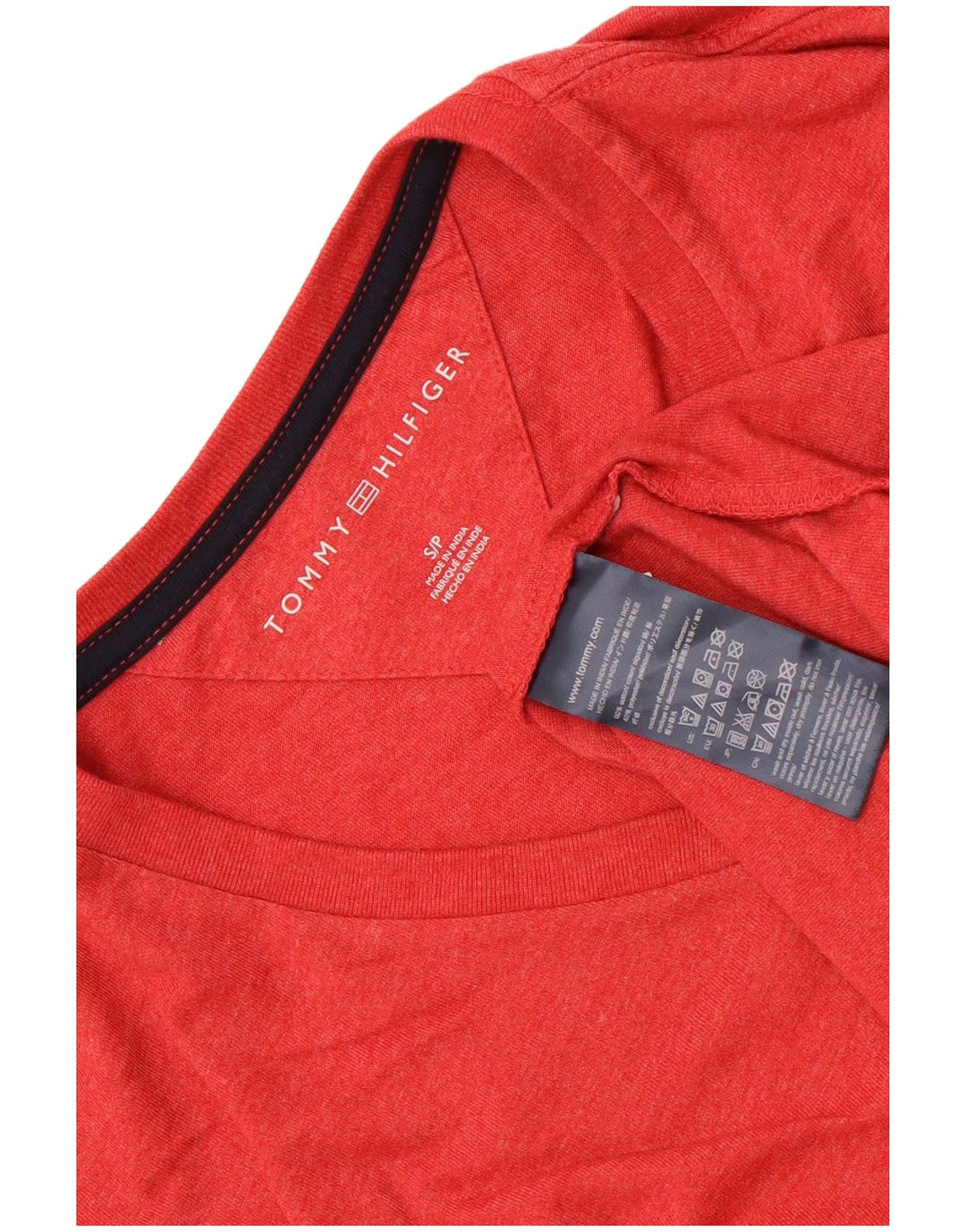 Ανδρικό T-Shirt Tommy Hilfiger Top Μικρό κόκκινο βαμβακερό