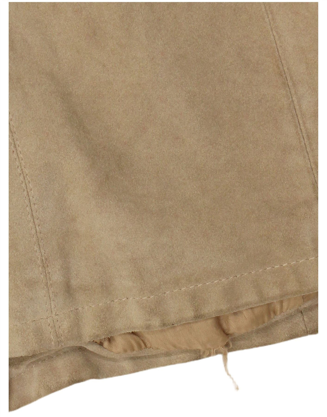 Vintage Γυναικείο Suede Jacket IT 46 Large Beige Leather
