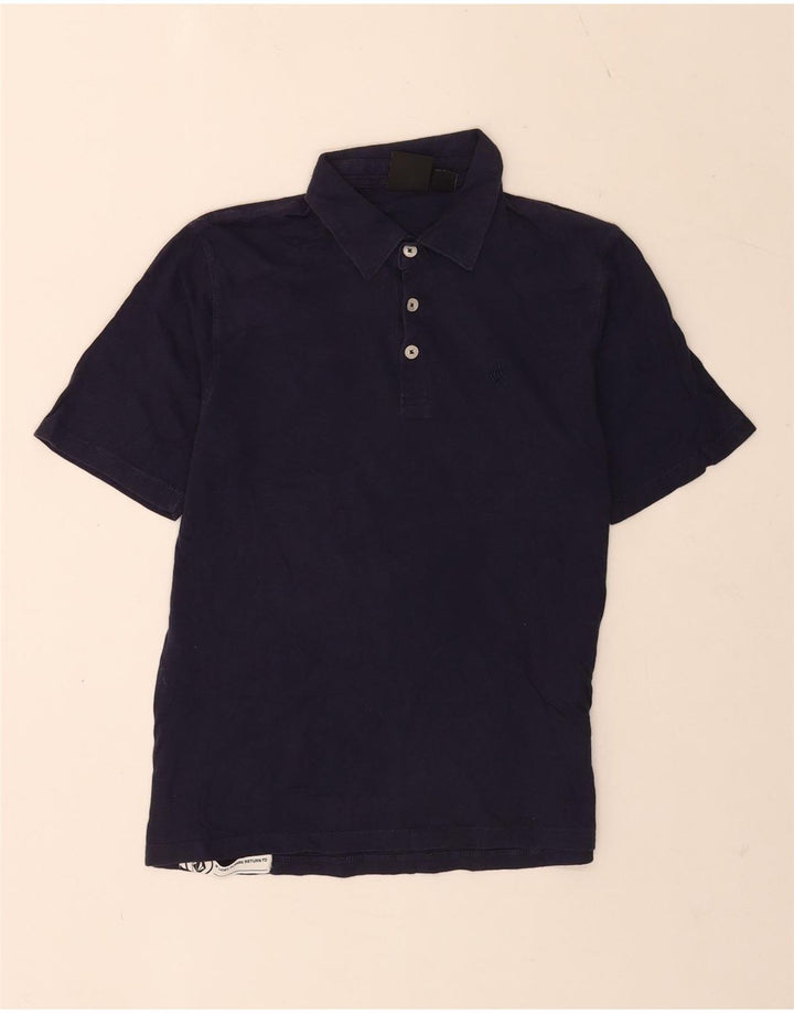 Volcom Boys Polo πουκάμισο 13-14 ετών Μεγάλο Navy Blue βαμβακερό