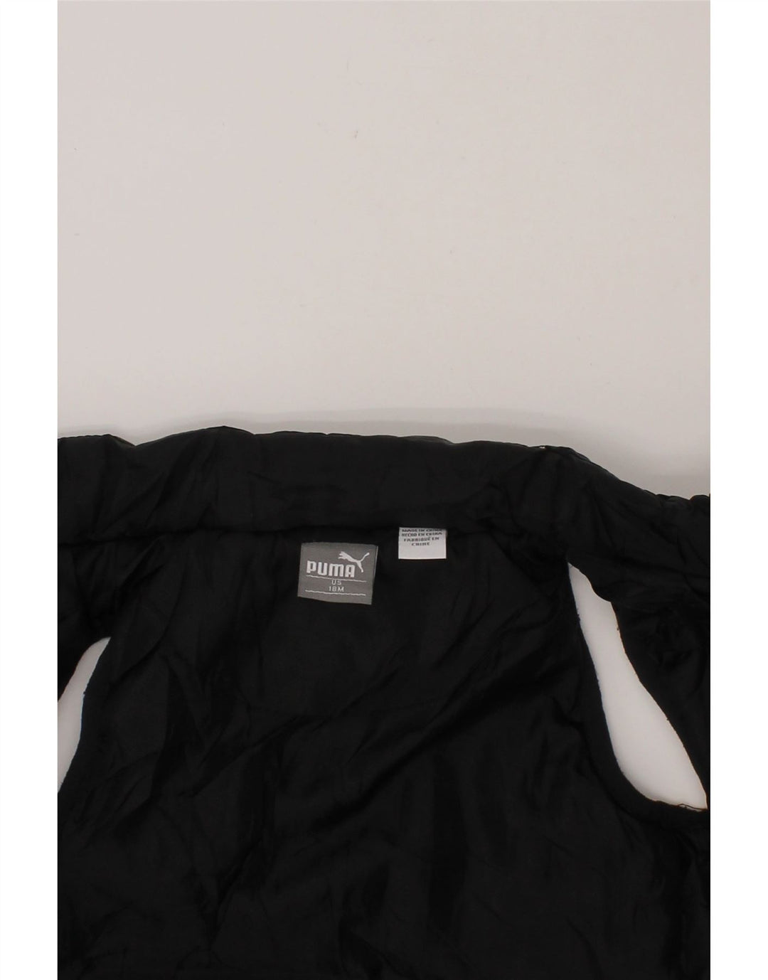PUMA Baby Boys Padded Gilet 12-18 Months Black Polyester Vintage Puma and Second-Hand Puma from Messina Hembry 