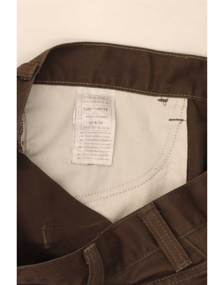 Ανδρικό σορτς Carhartt casual W32 μεσαίο καφέ πολυεστέρας
