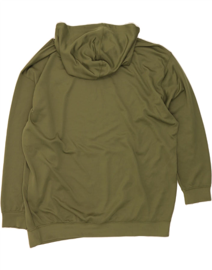 FILA Mens Hoodie Jumper 2XL Khaki Modal Vintage Fila and Second-Hand Fila from Messina Hembry 