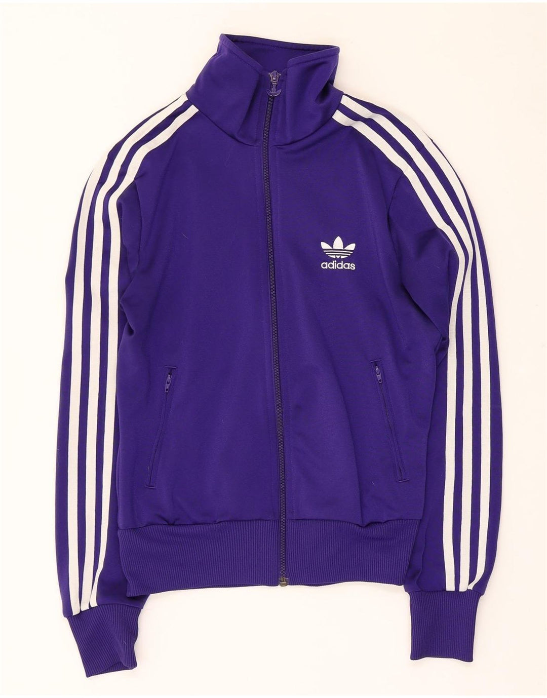 Γυναικεία αθλητική φόρμα γραφικών Adidas Top Jacket EU 36 Small Purple Polyester